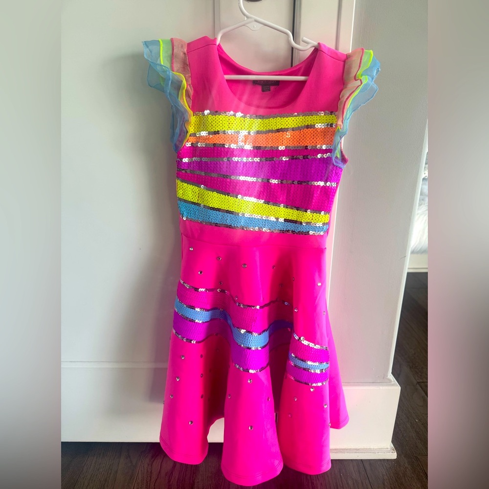 Nickelodeon Girls JoJo Siwa JoJos Closet Sequin Dress - Size 6/6X